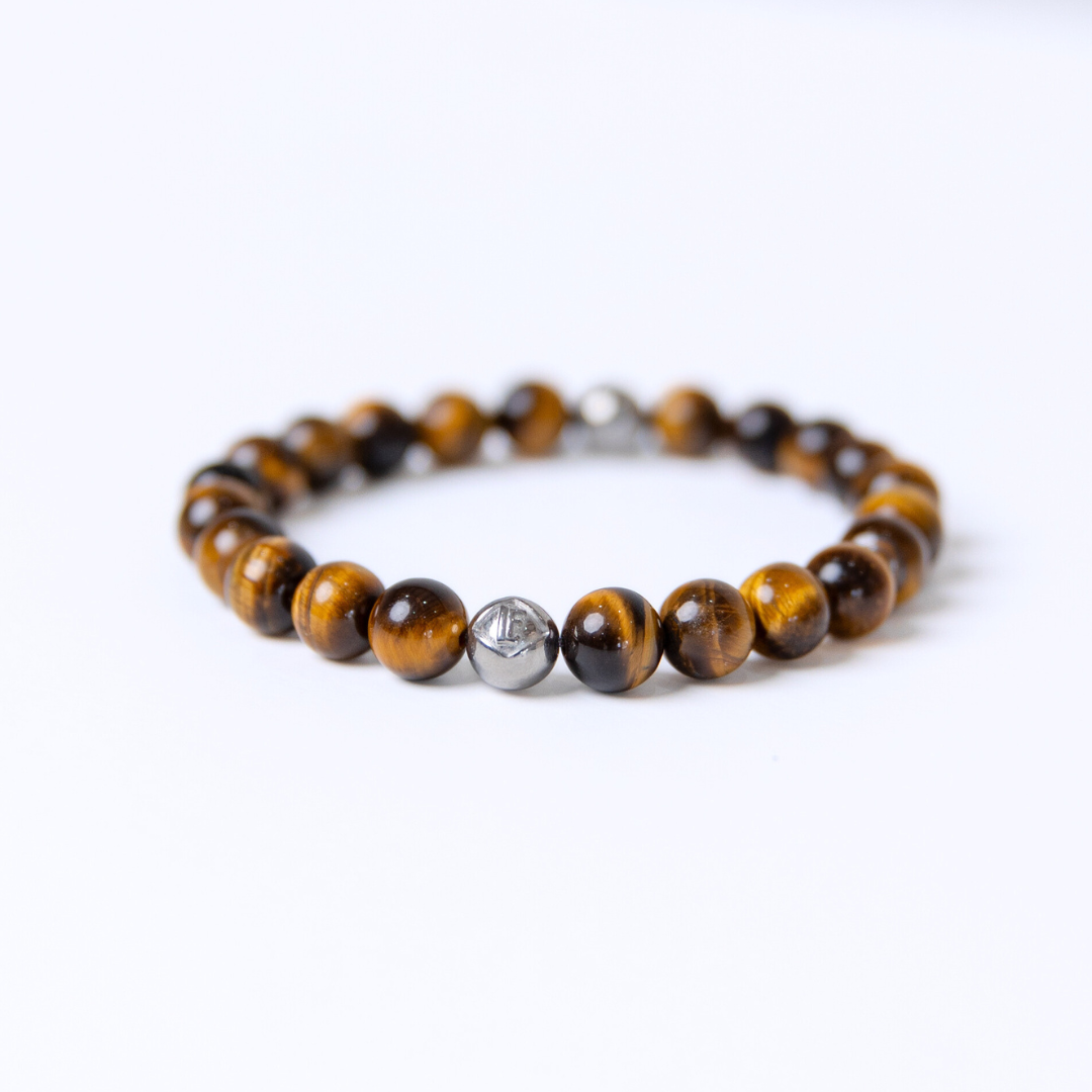 Tigers Eye Crystal Silver Strength · Courage · Focus