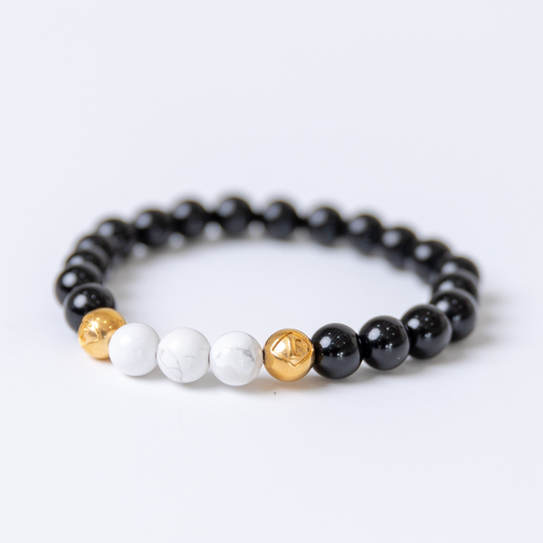 Obsidian Howlite Crystal Gold Strength · Balance · Protection