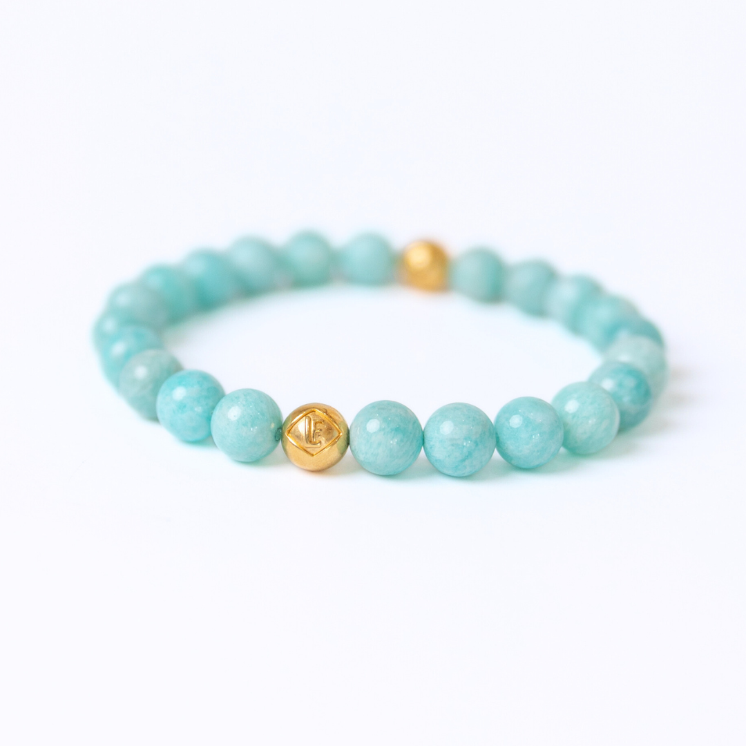 Amazonite Crystal Gold Peace · Truth · Harmony