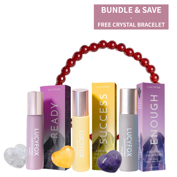 The Perfect Day Essential Oil Bundle + Free Crystal Reiki Energy Bracelet