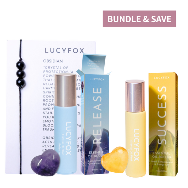 Focus & Freedom Essential Oil Bundle + Free Obsidian Bracelet