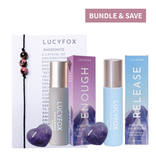 Freedom & Sleep Essential Oil Bundle + Free Rhodonite Crystal Bracelet