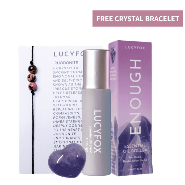Your Sleep Saviour Enough Essential Oil Roller + Free Crystal Bracelet