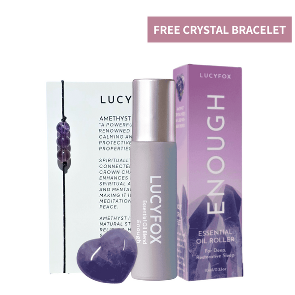 Your Sleep Saviour Enough Essential Oil Roller + Free Crystal Bracelet