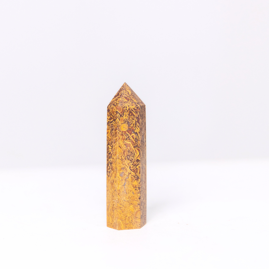 Calligraphy Jade Crystal Tower Grounding • Wisdom • Strength