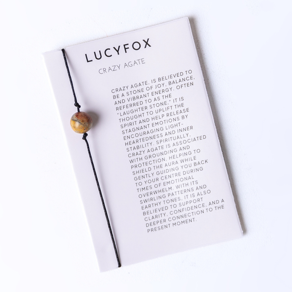 ‍Eternal Light Crazy Agate Crystal Anklet (100% off)