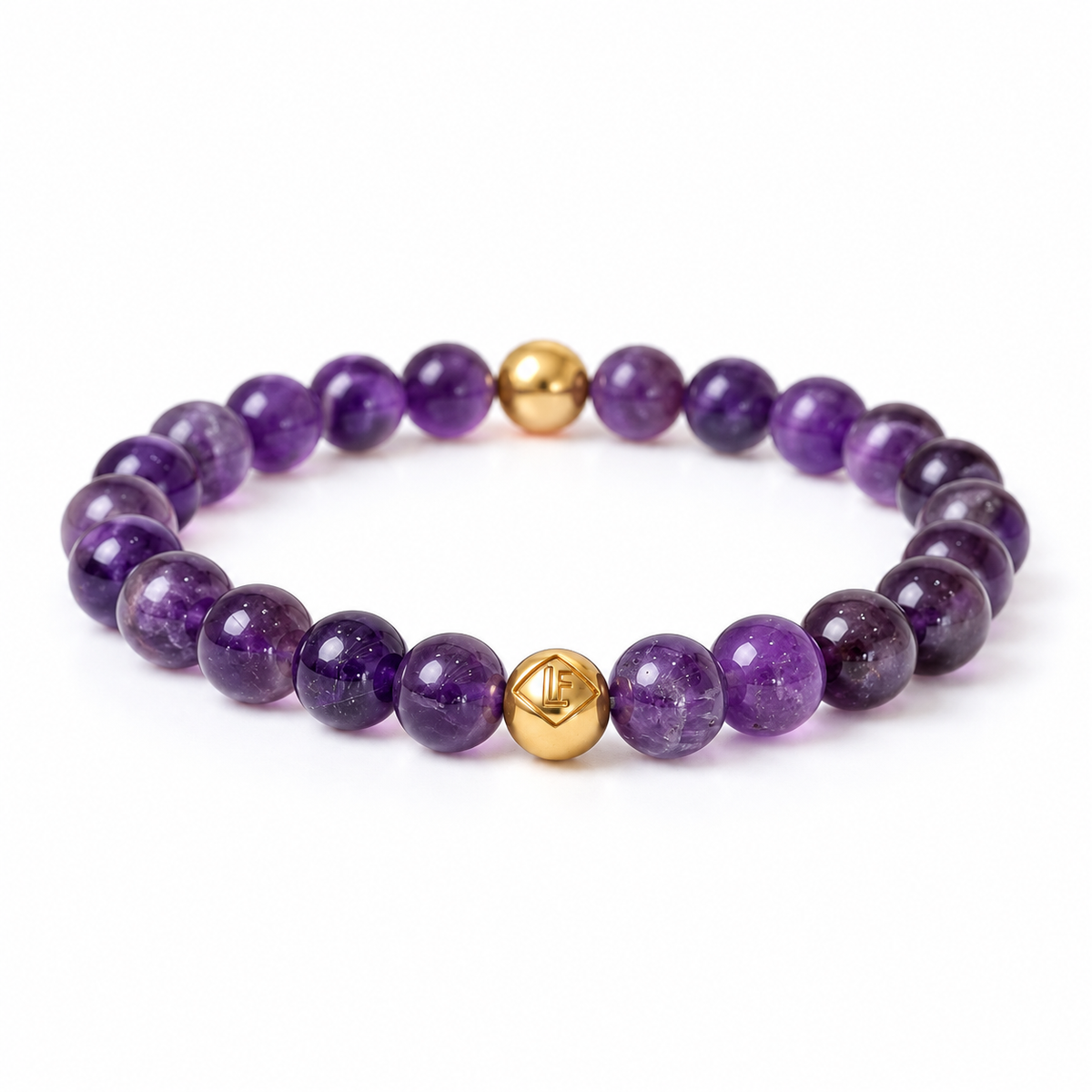Amethyst Energy Crystal Bracelet Calm • Intuition • Protection