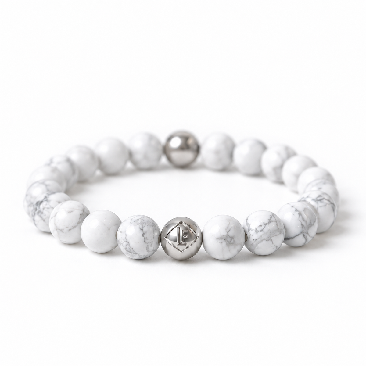 Howlite Energy Crystal Bracelet Peace • Patience • Balance