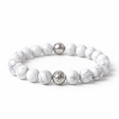 Howlite Energy Crystal Bracelet Peace • Patience • Balance