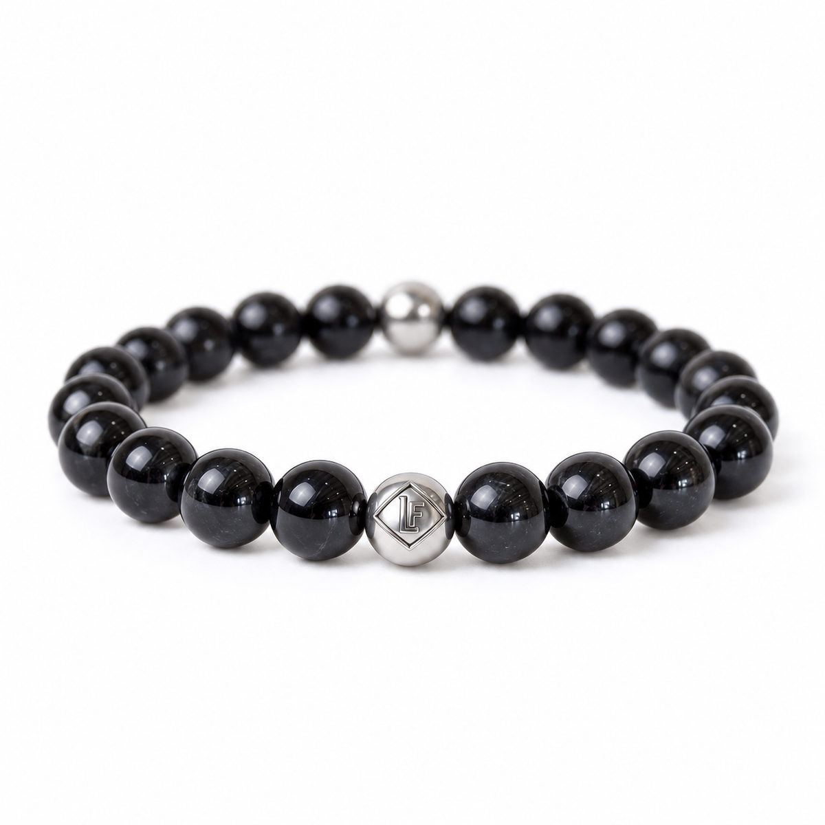 Black Obsidian Crystal Bracelet Protection • Grounding • Strength