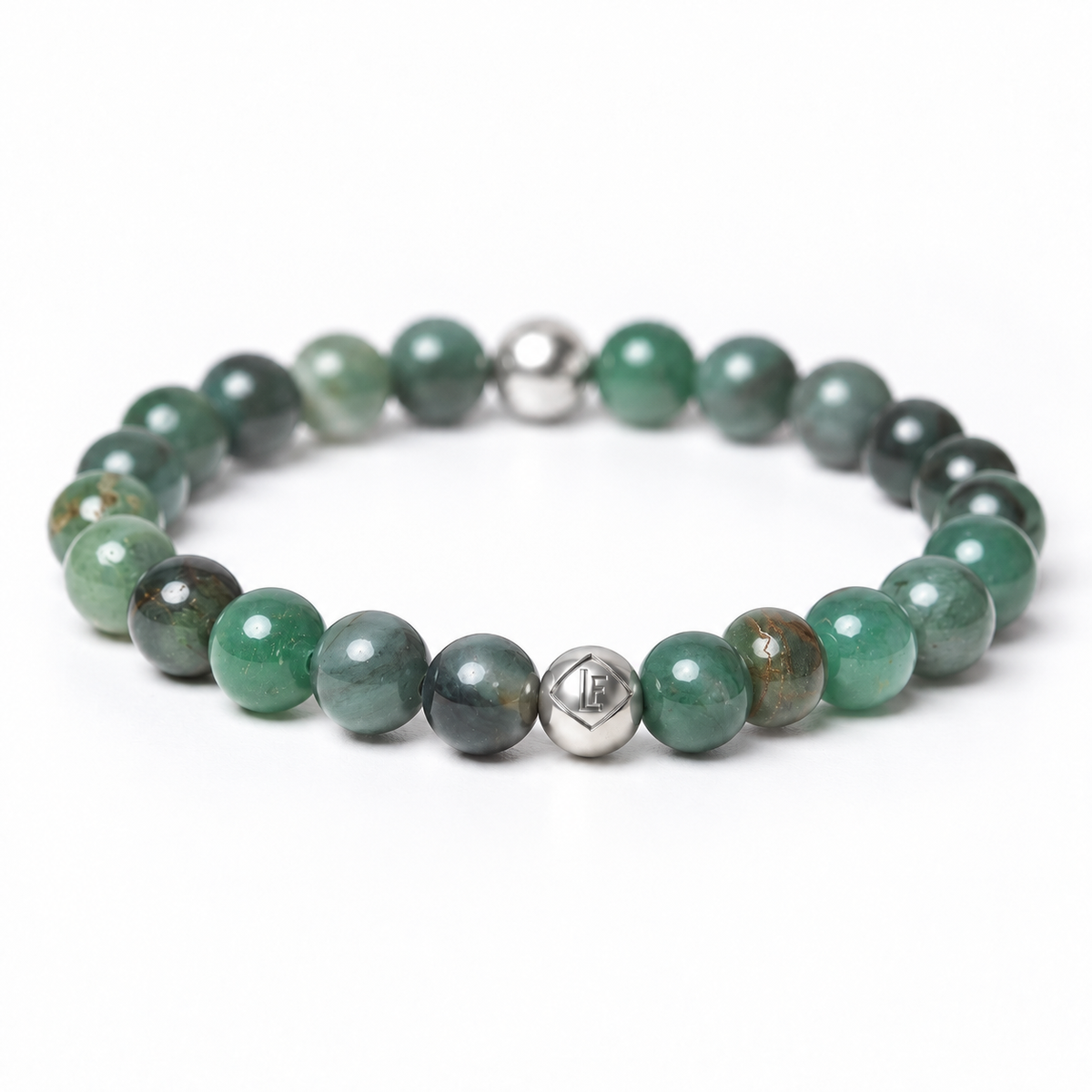 African Jade Crystal Energy Bracelet Growth • Balance • Renewal