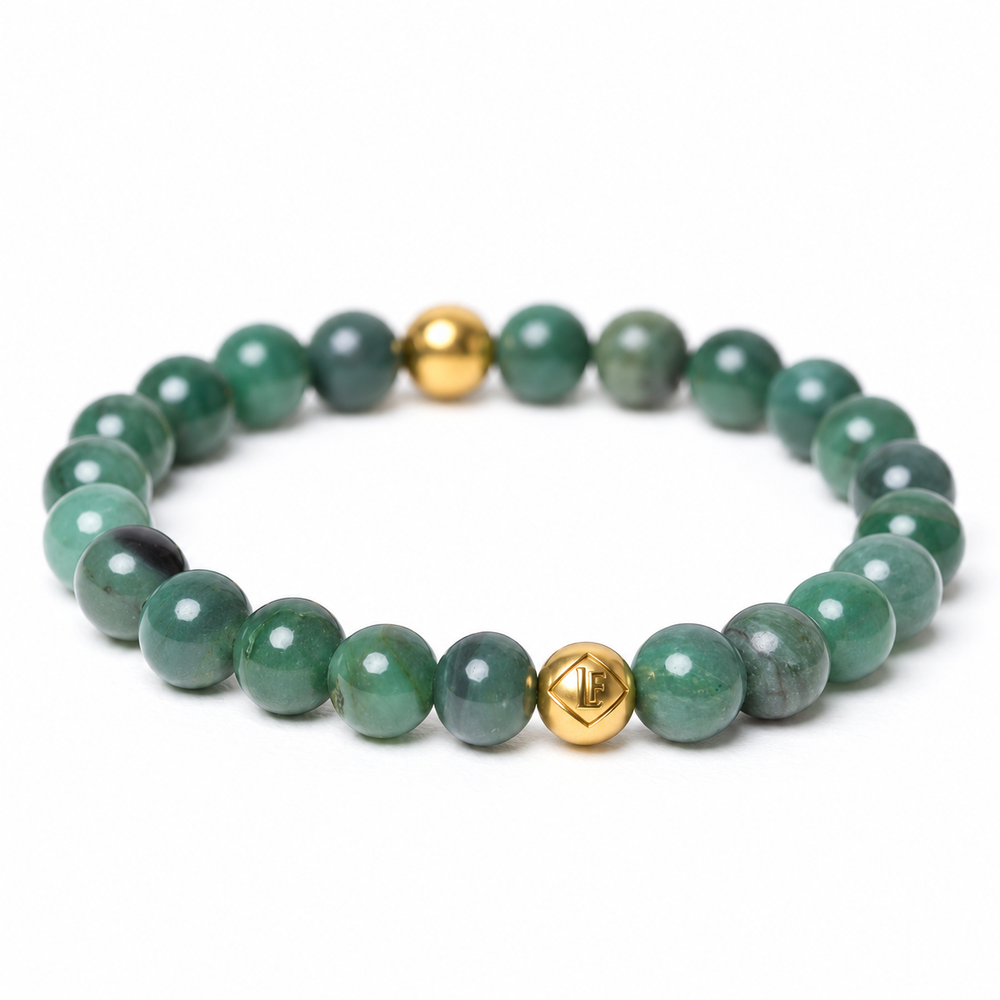 African Jade Crystal Energy Bracelet Growth • Balance • Renewal