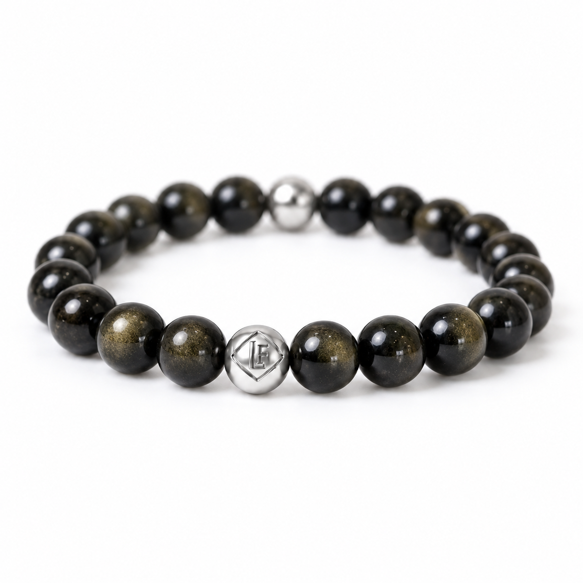 Golden Obsidian Crystal Bracelet Protection • Clarity • Empowerment