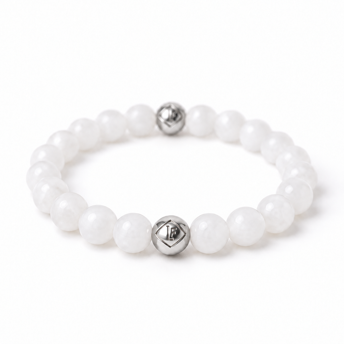 White Jade Crystal Bracelet Protection · Love · Truth