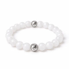 White Jade Crystal Bracelet Protection · Love · Truth