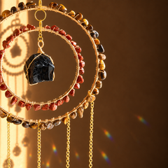 Amara Tigers Eye Red Jasper & Obsidian Protection • Strength • Grounding
