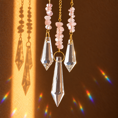 Light Seeker Crystal Suncatcher Rose Quartz Love · Compassion · Harmony