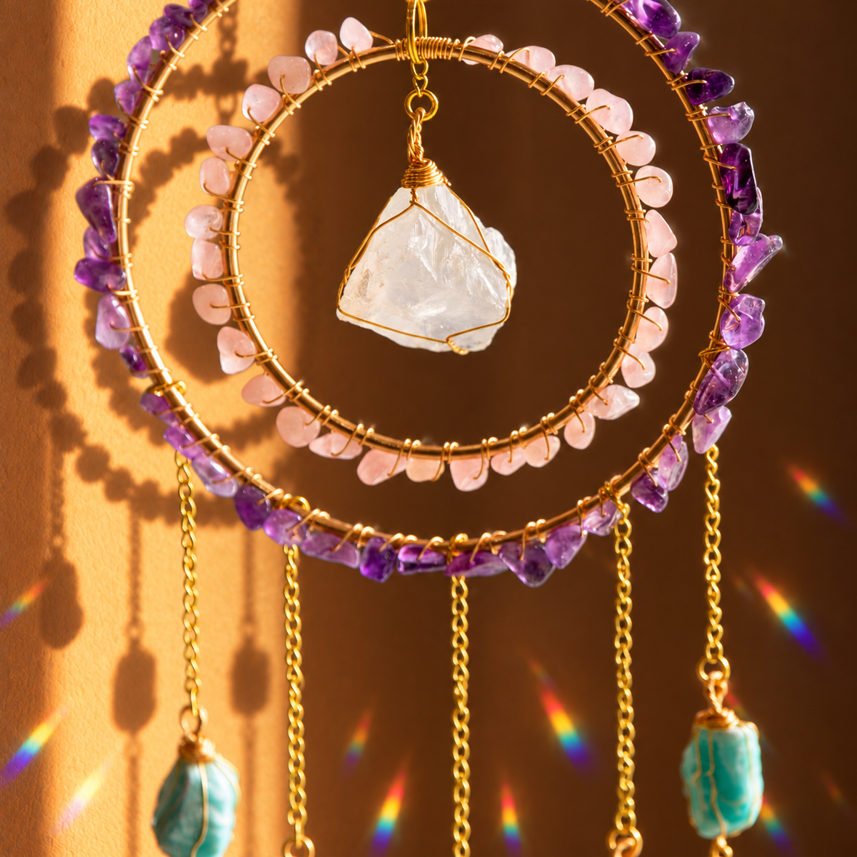 Amara Crystal Suncatcher Peace • Love • Expression