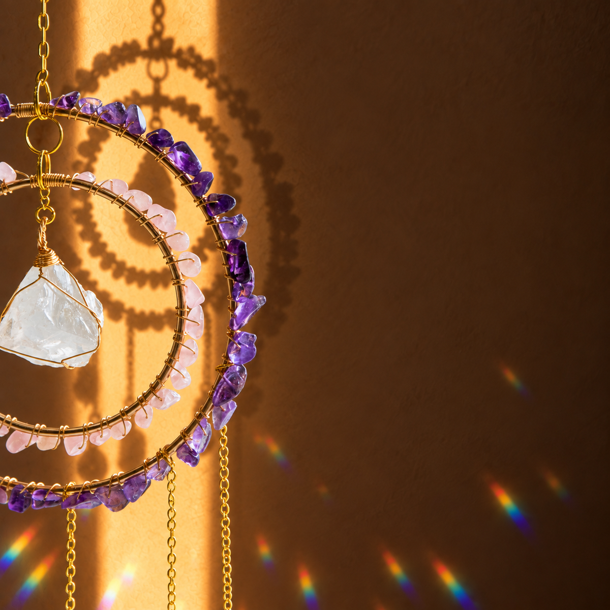 Amara Crystal Suncatcher Peace • Love • Expression