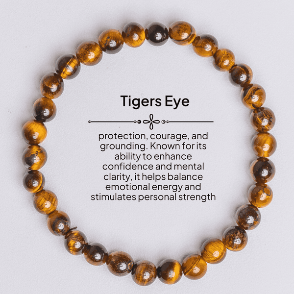 Eternity Tigers Eye Focus, Determination & Insight Crystal Bracelet