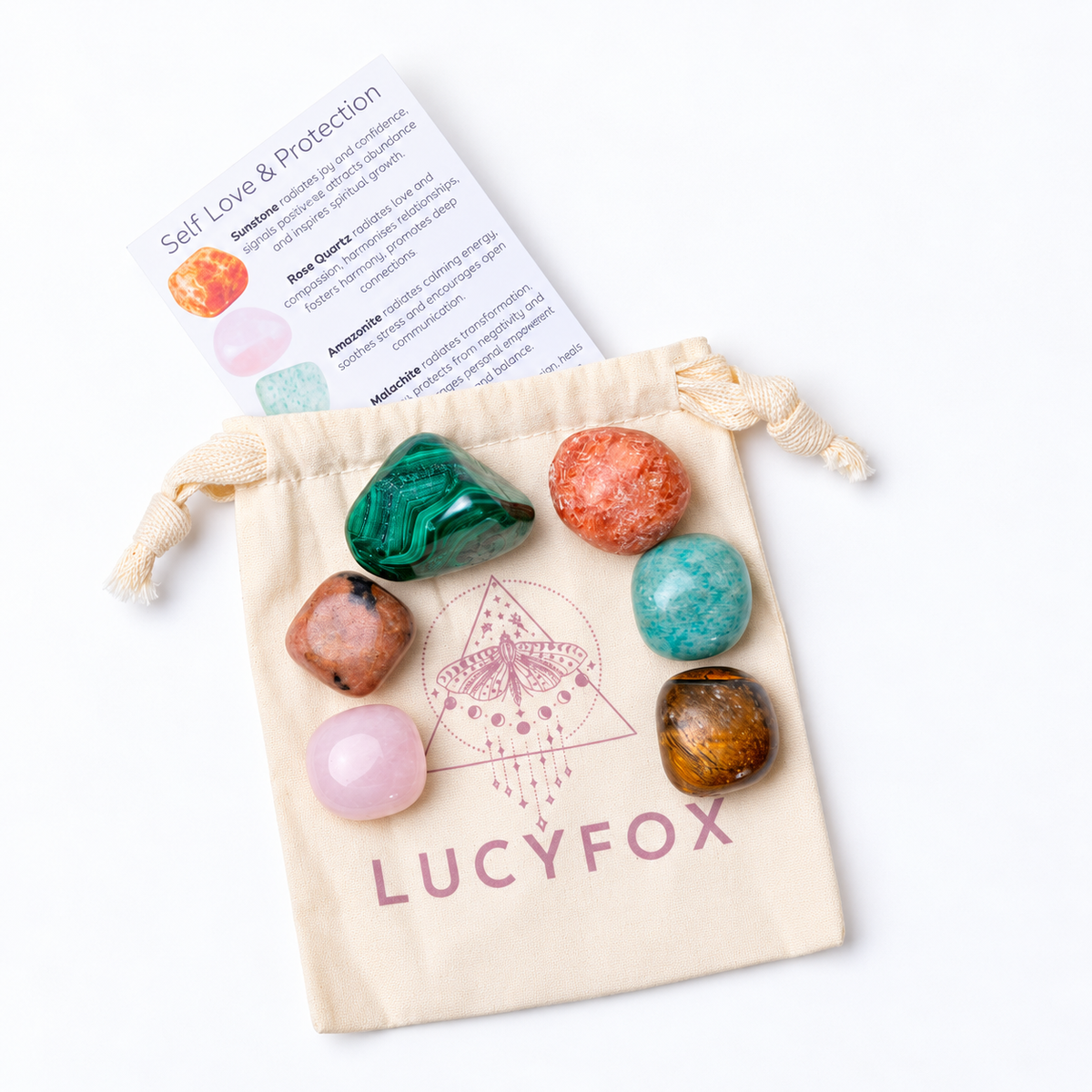 Self Love & Protection Tumble Crystal Collection