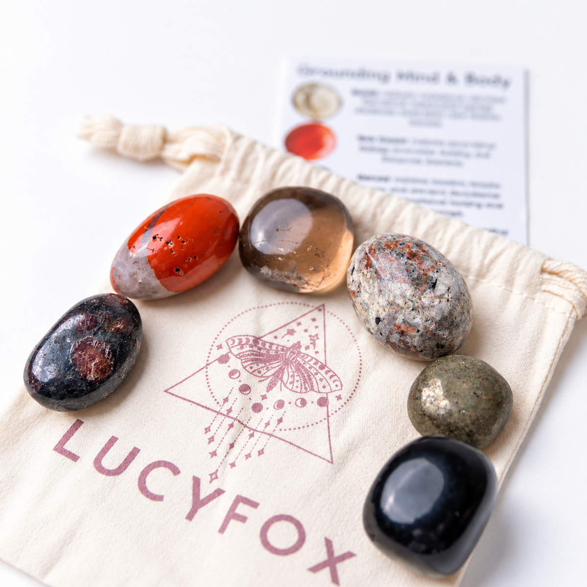 Grounding Mind & Body Tumble Crystal Collection Grounding • Strength • Balance