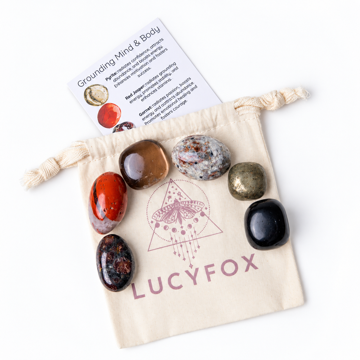 Grounding Mind & Body Tumble Crystal Collection Grounding • Strength • Balance