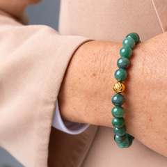 African Jade Crystal Energy Bracelet Growth • Balance • Renewal