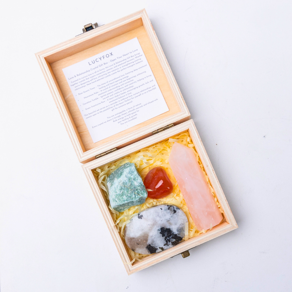 Love & Relationship Crystal Gift Box – Open Your Heart to Love