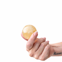 Yellow Calcite Sphere Joy • Confidence • Optimism