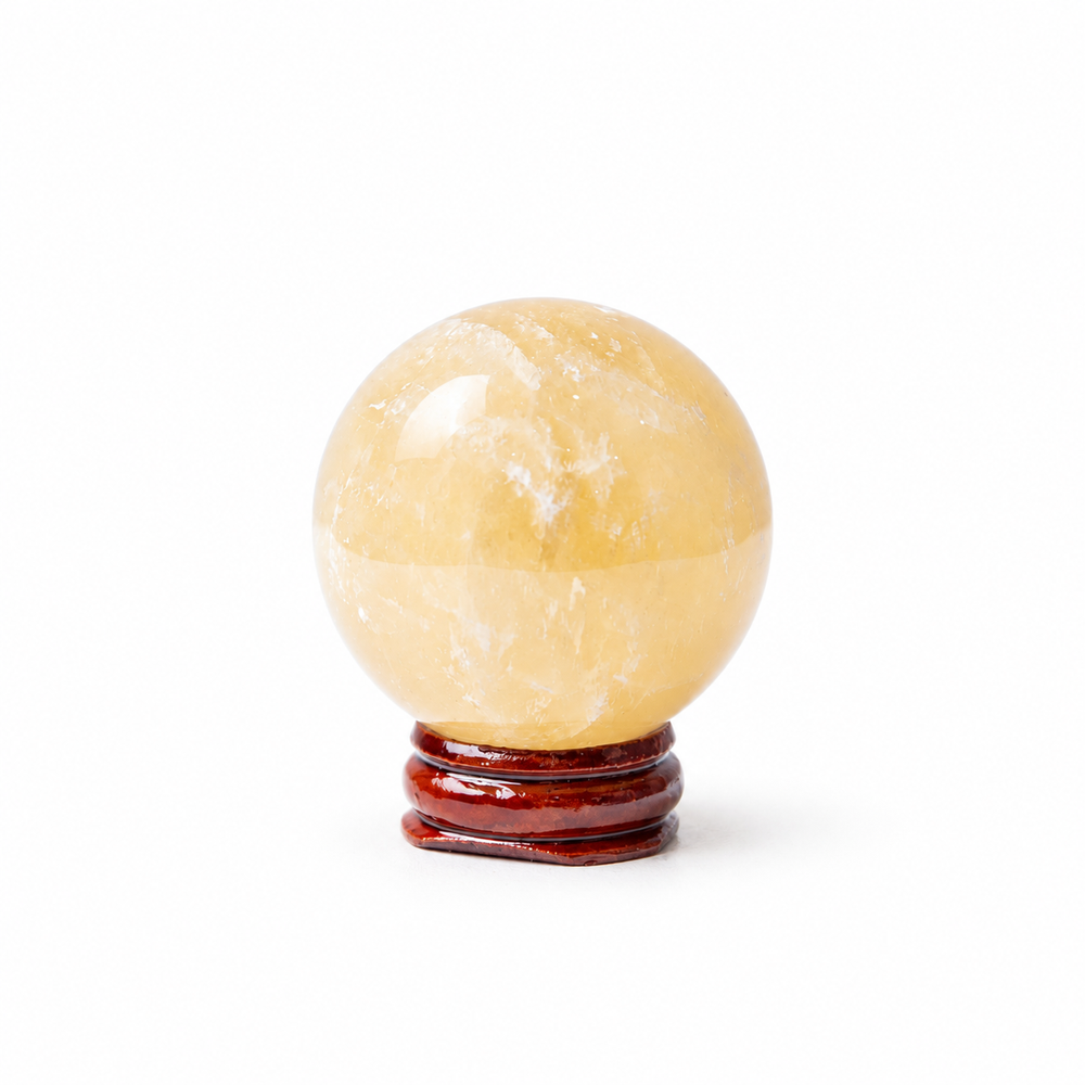 Yellow Calcite Sphere Joy • Confidence • Optimism