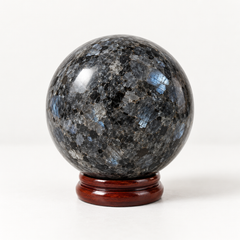 Larvikite Crystal Sphere Protection • Grounding • Strength