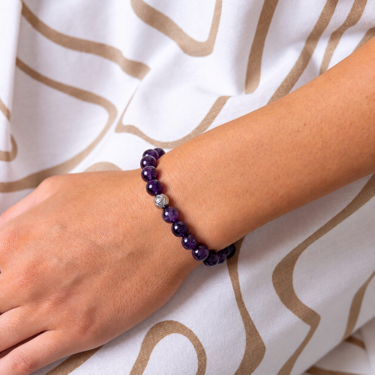 Amethyst Energy Crystal Bracelet Calm • Intuition • Protection