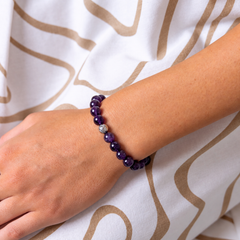 Amethyst Energy Crystal Bracelet Calm • Intuition • Protection