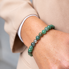 African Jade Crystal Energy Bracelet Growth • Balance • Renewal