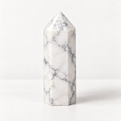Howlite Crystal Tower Calm • Patience • Awareness