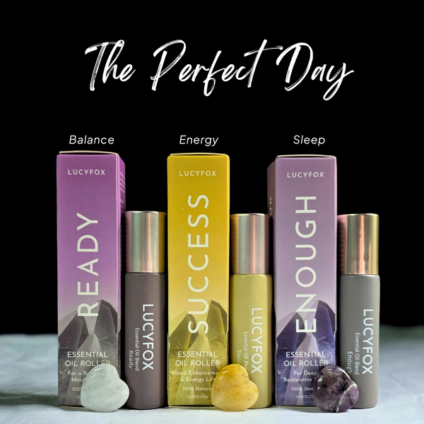 The Perfect Day Essential Oil Bundle + Free Crystal Suncatcher