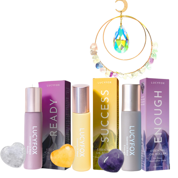 The Perfect Day Essential Oil Bundle + Free Crystal Suncatcher