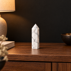 Howlite Crystal Tower Calm • Patience • Awareness