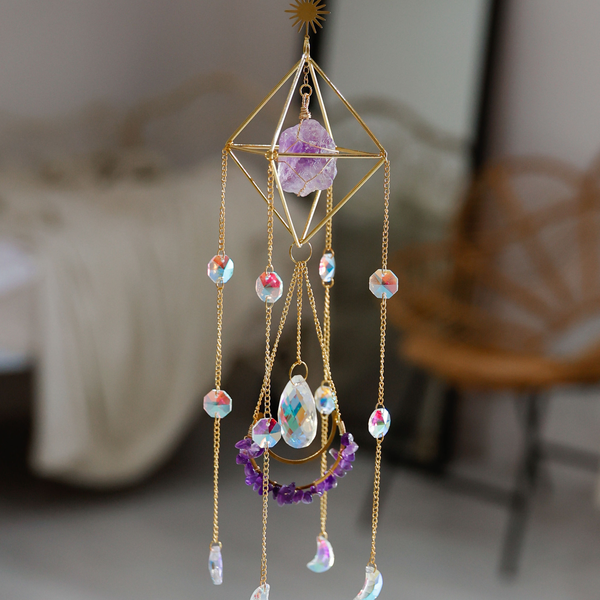 Mayla Amethyst Crystal Suncatcher