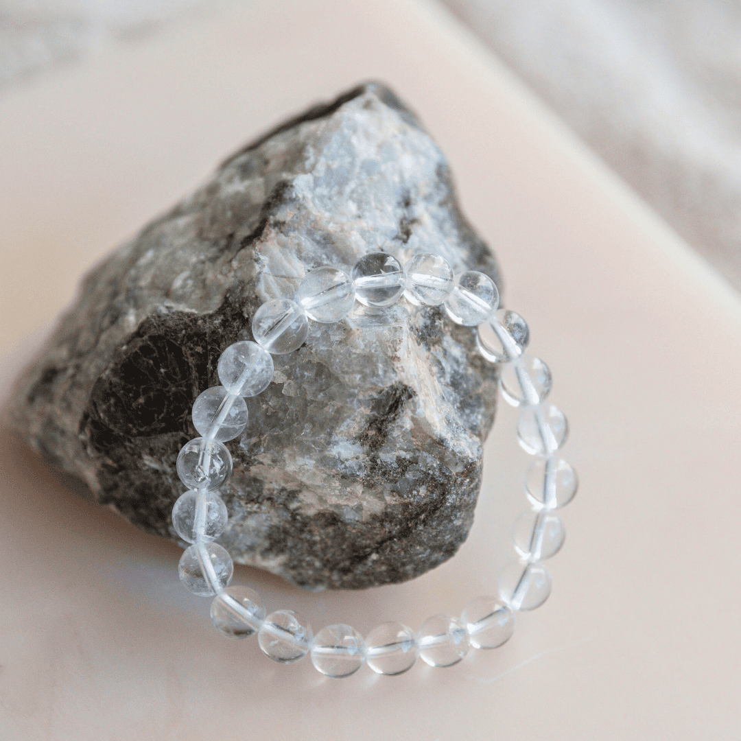 Clear quartz crystal bracelet deals