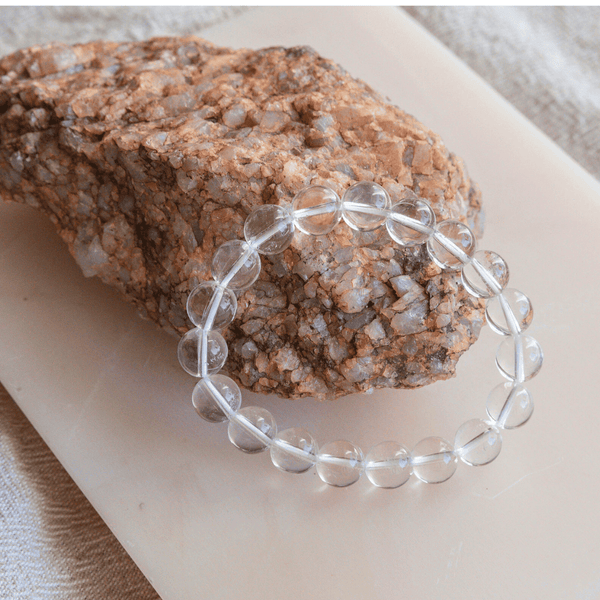 Chari Clear Quartz Bead Bracelet "Master Healer"