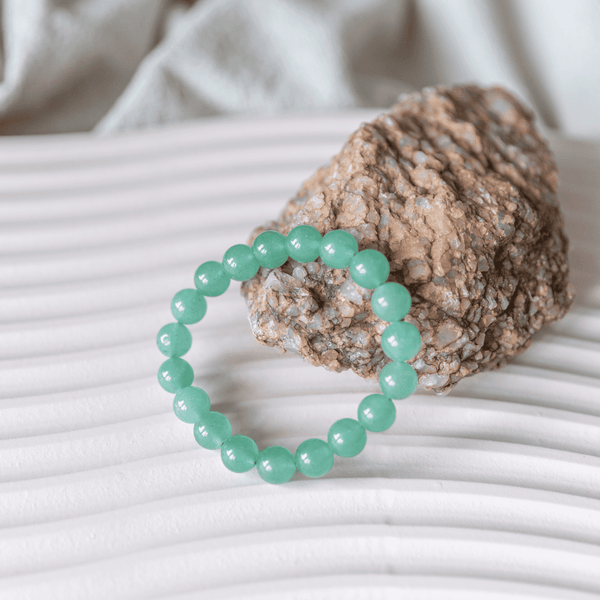 Chari Green Aventurine Bead Bracelet Compassion & Empathy 10mm Beads