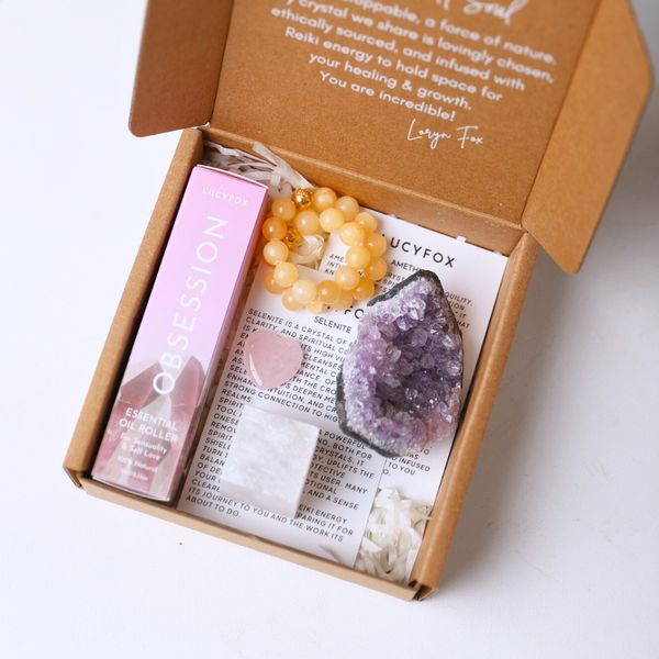 Love · Light · Protection · Sacred Intention Gift Box Gold or Silver
