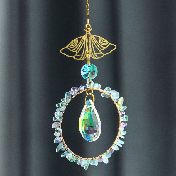 ‍Zenya Crystal Suncatcher Colourful Fluorite Clarity · Balance · Renewal (100% off)
