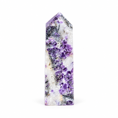 Zebra Fluorite Crystal Tower Clarity · Alignment · Flow