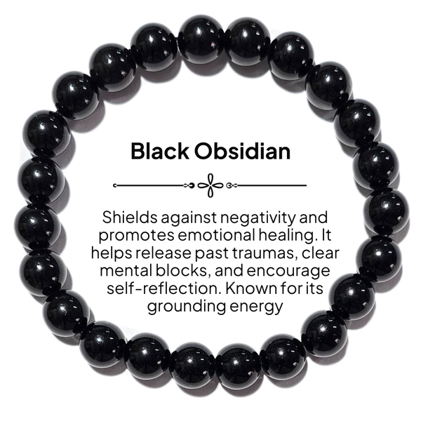 Bodhi Black Obsidian Protection & Grounding Crystal Bracelet