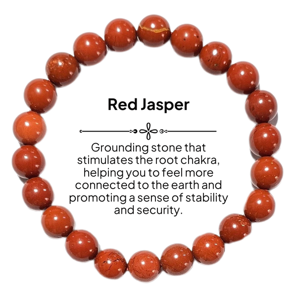Bodhi Red Jasper Bead Bracelet Grounding & Stability