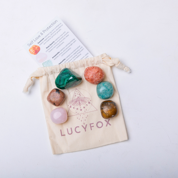 Self Love & Protection Tumble Crystal Collection