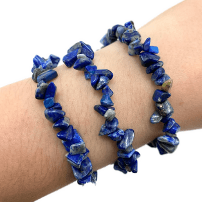 Azari Lapis Lazuli Stone Chip Bracelet Release Stress & Bring Deep Peace